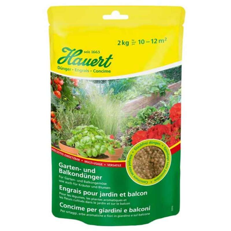 Hauert Garten- und Balkondünger, granuliert (2 kg)