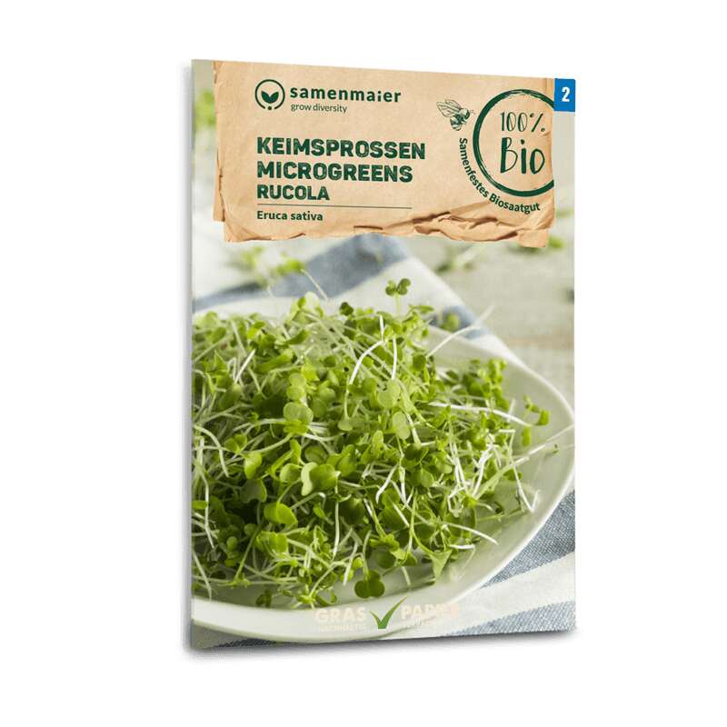 Keimsprossen / Microgreens Rucola - Eruca sativa - BIOSAMEN