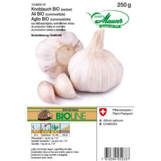 Bio-Knoblauch - Allium sativum - Steckzwiebeln 250 g