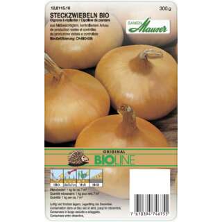 Bio Gelbe Steckzwiebel - Allium cepa - Bio Winter-Steckzwiebeln 300 g