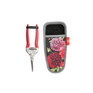 Blumenschere mit Haltertasche