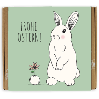 Blossombs Osterhase Frohe Ostern Geschenkbox Medium - Diverse Wildblumen