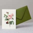 Schmetterling auf Rose Grusskarte mit Umschlag
