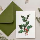 Weihnachts Grusskarte mit Umschlag