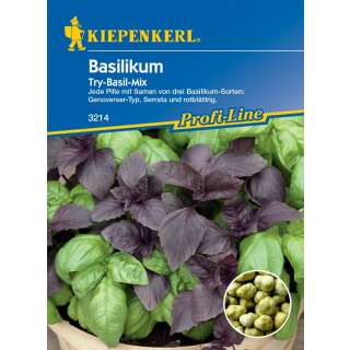Basilikum Try-Basil-Mix - Ocimum basilicum - Pillensaat