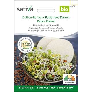 Bio Keimsprossen Daikon Rettich - Raphanus sativus -...