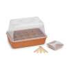 Gewächshaus-Set aus Terracotta, mit 15 Anzuchttöpfe