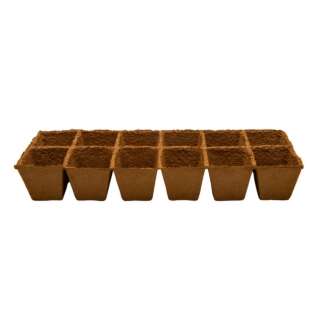 12 pots de culture, 48 x 16 x 8 cm