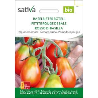 Tomate Baselbieter Röteli - Lycopersicon esculentum - - BIOSAMEN