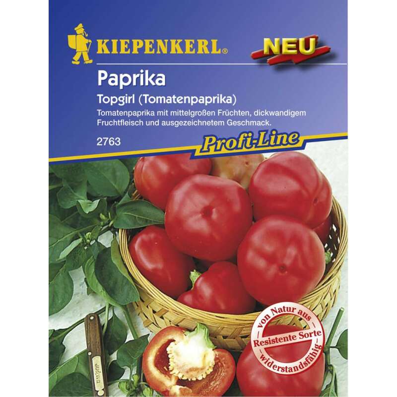 Paprika, Tomatenpaprika Topgirl Capsicum annuum - Samen