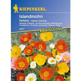 Mohn, Islandmohn Partyfun - Papaver nudicaule - Samen