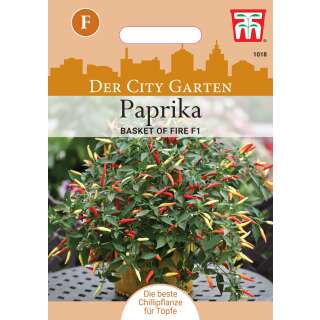 Topf Chili Basket of Fire F1 - Capsicum annuum - Samen