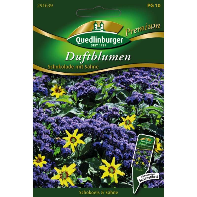 Blumenmischung, Duftblumen Schokolade mit Sahne - Diverse species - Berlandiera Iyrata / Heliotropium arborescens - Samen