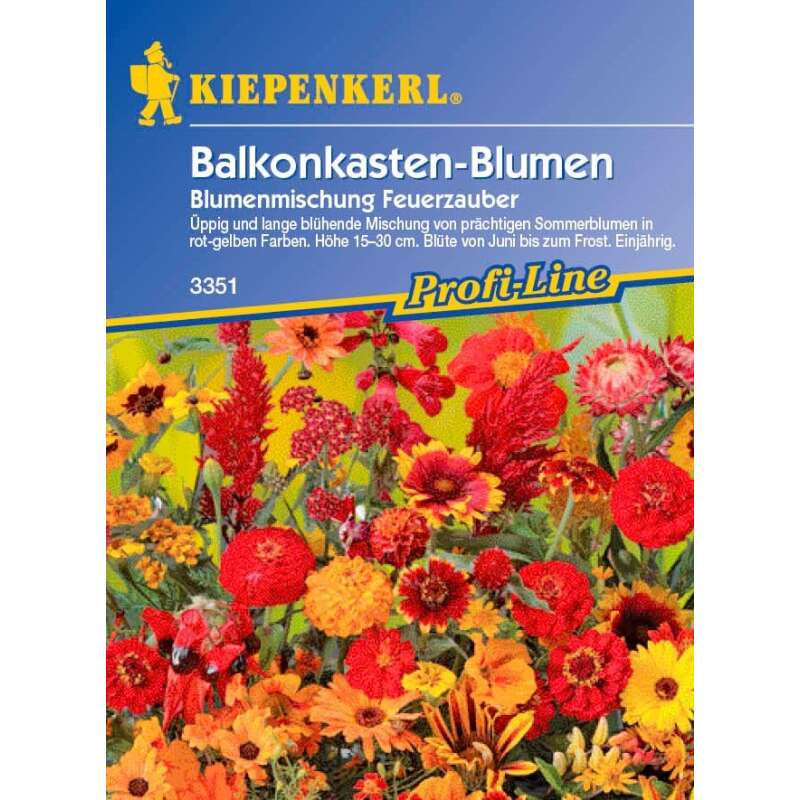Balkonkasten Blumen Feuerzauber PROFILINE - Diverse species - Samen
