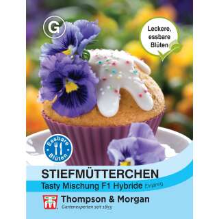 Stiefmütterchen Tasty Mischung F1 Hybride, Essbare Blüten - Viola x hybrida - Samen