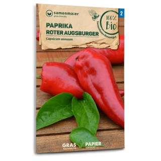 Paprika Roter Augsburger - Capsicum annuum - BIOSAMEN