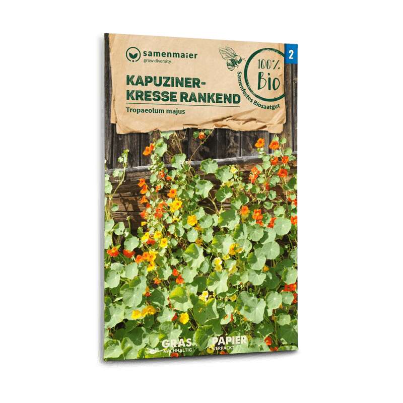Kapuzinerkresse Rankende Mischung Samen Salatblume Essbare Blüten Tropaeolum majus Saatgut 