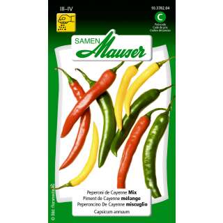 Peperoni de Cayenne Mix - Capsicum annuum - Samen